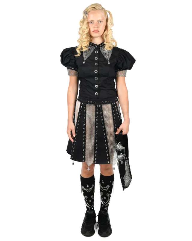 Titan Chainmail Short Sleeve Blouse made by Chopova Lowena