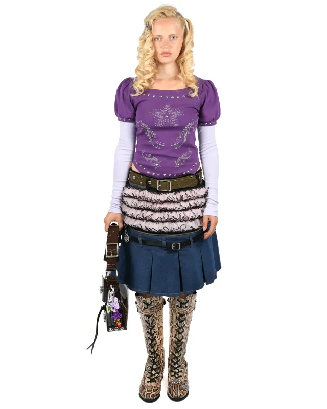 Purple Janine Jersey Top made by Chopova Lowena