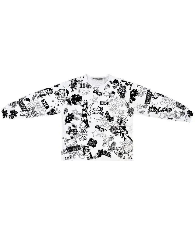 Go Go Oversized Jersey Top made by Chopova Lowena