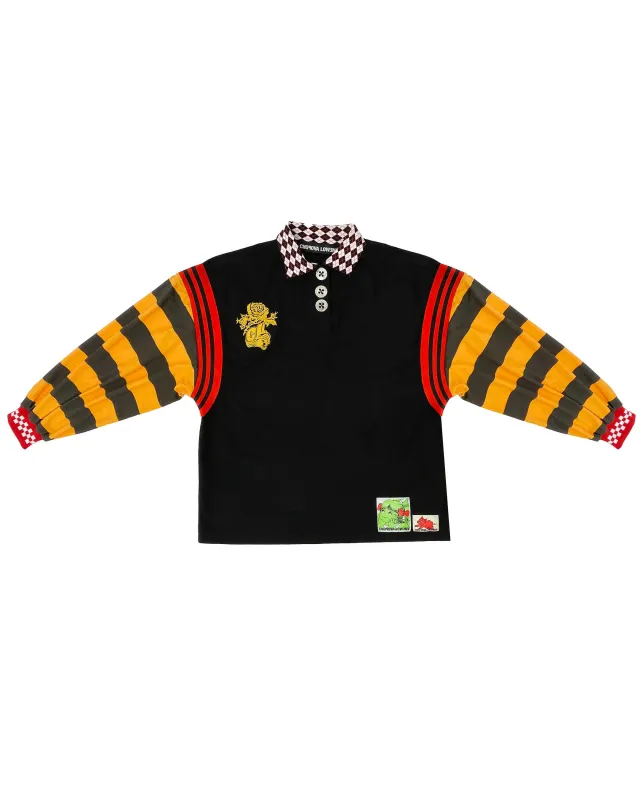 Black Polo Top made by Chopova Lowena