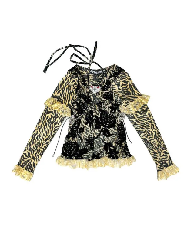 Jackie Mesh Long Sleeve Top made by Chopova Lowena
