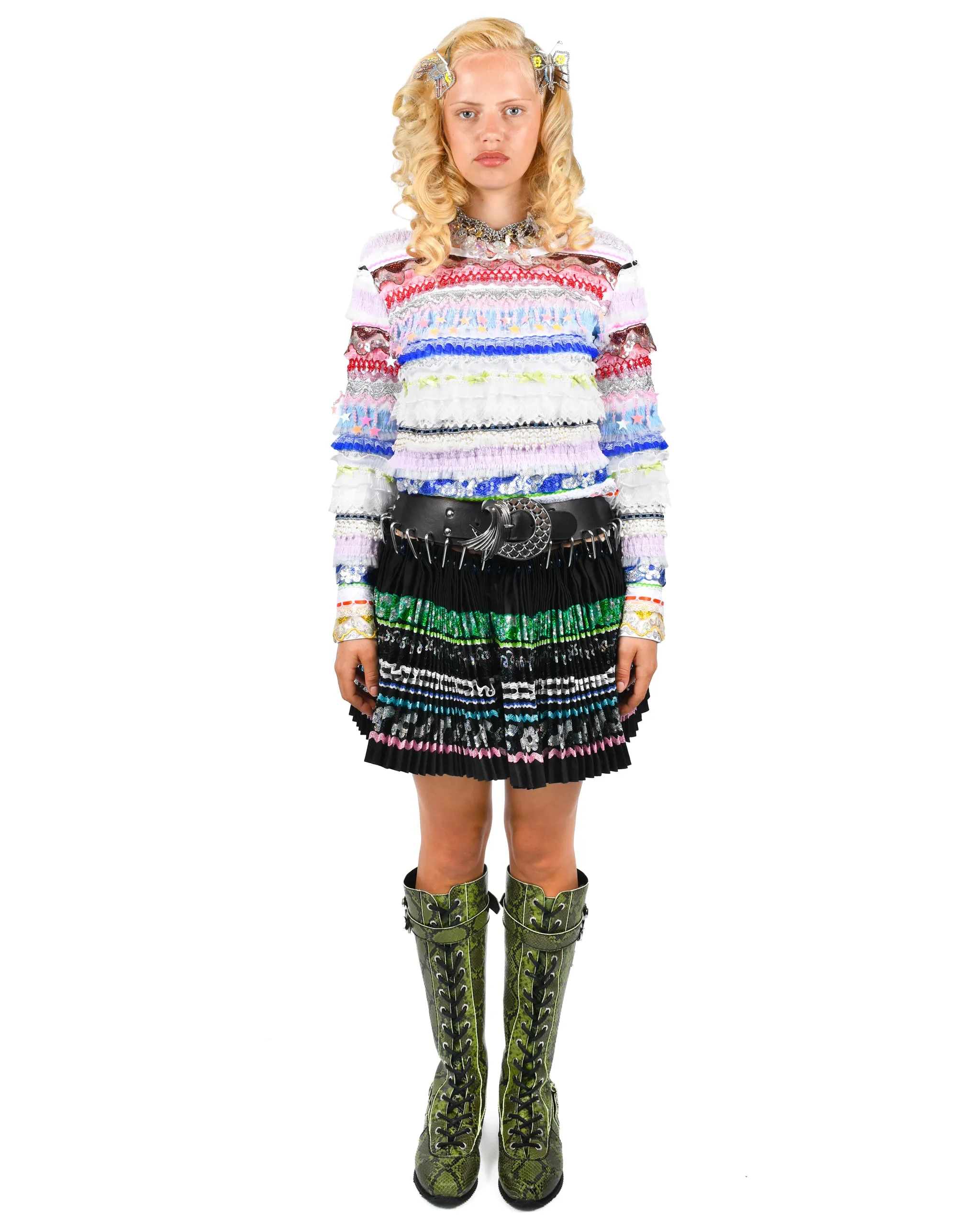 Starbrites Mini Carabiner Skirt sold by Chopova Lowena