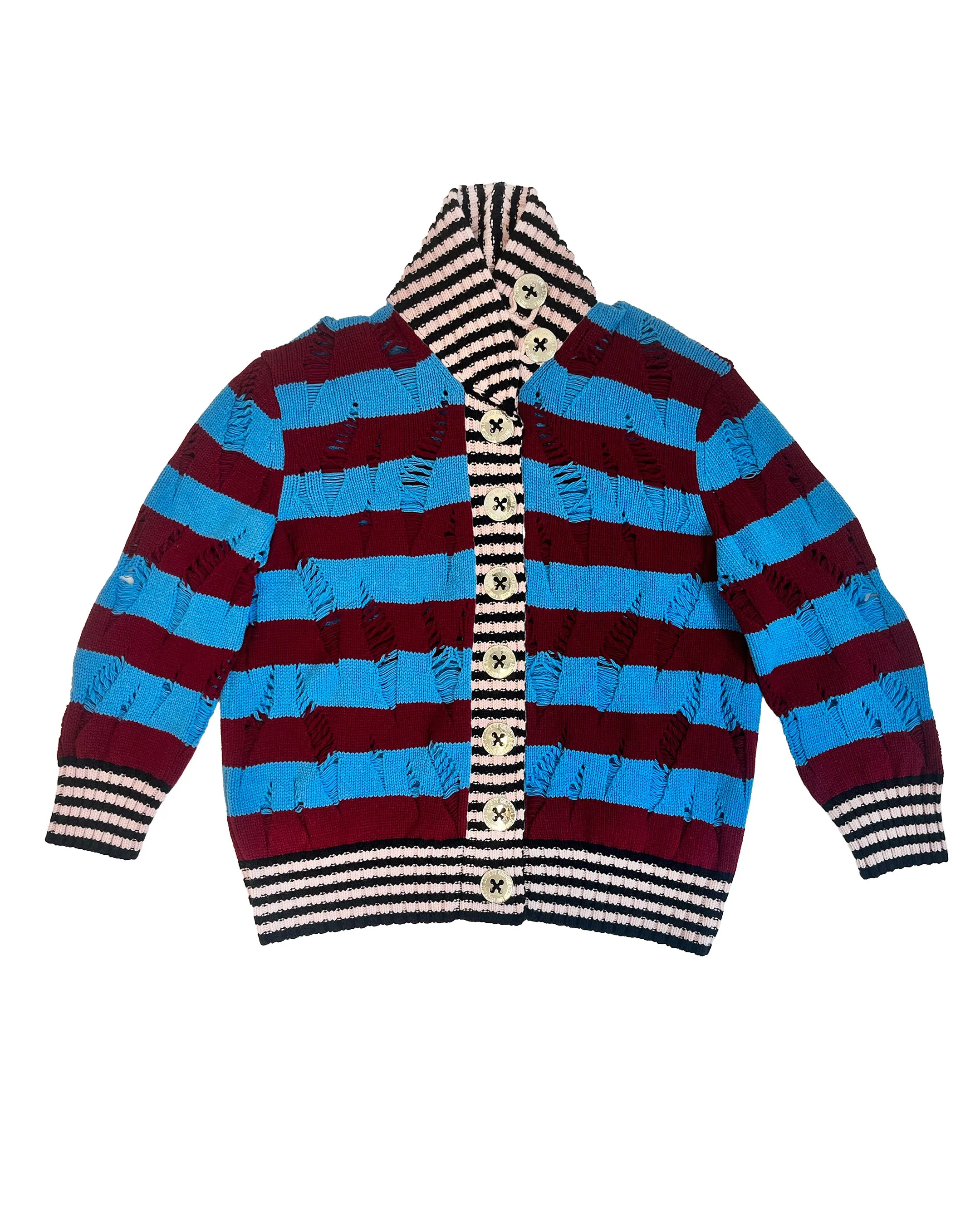 Letterman Blue Cardigan sold by Chopova Lowena product image thumbnail 3