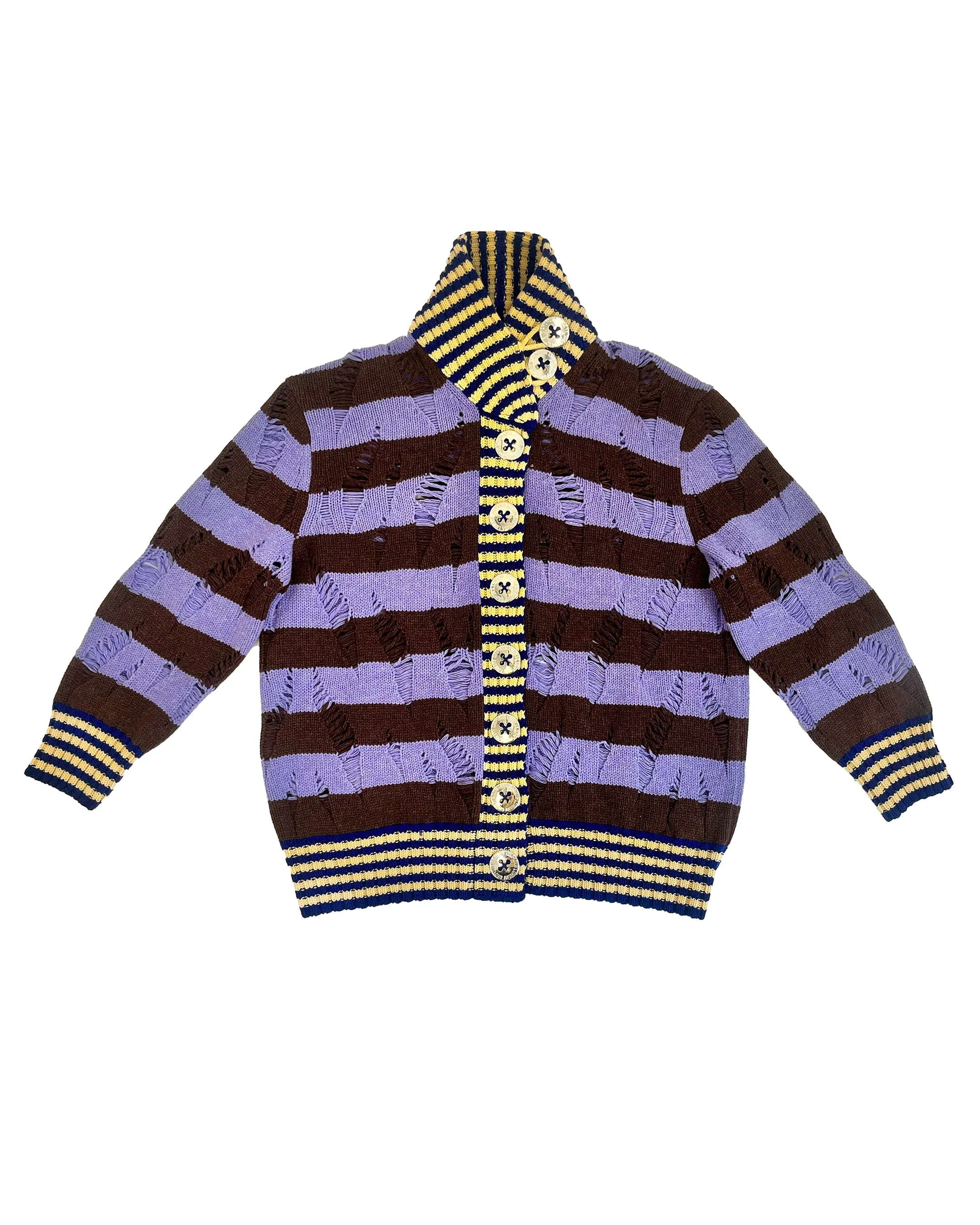 Letterman Purple Cardigan sold by Chopova Lowena product image thumbnail 2