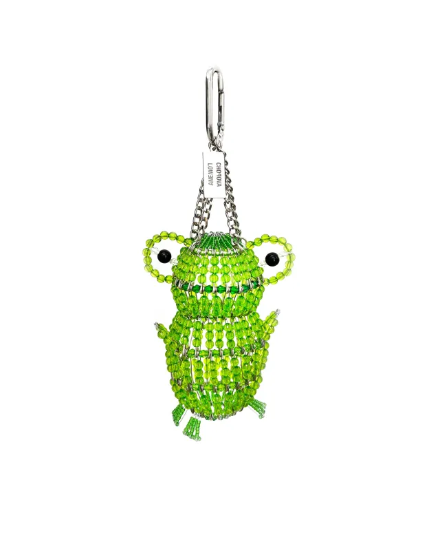 Green Safety Pin Froggy made by Chopova Lowena