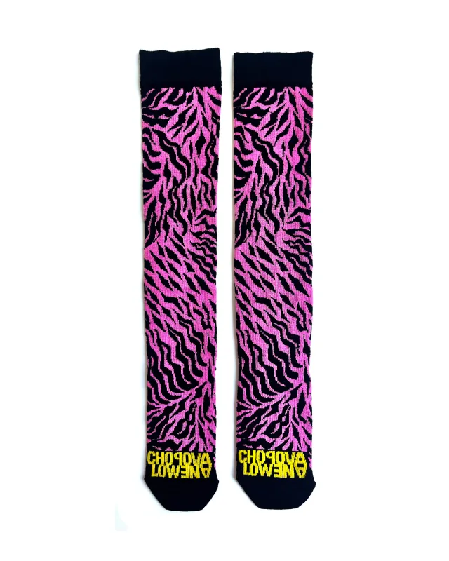 Pink Tiger Long Socks made by Chopova Lowena
