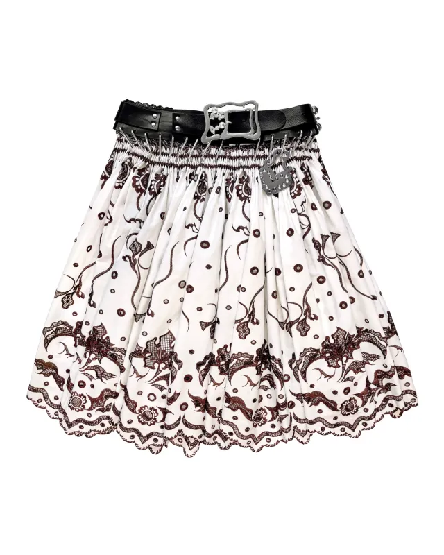 Exclusive Adjustable Belt Alma Knee Carabiner Skirt made by Chopova Lowena