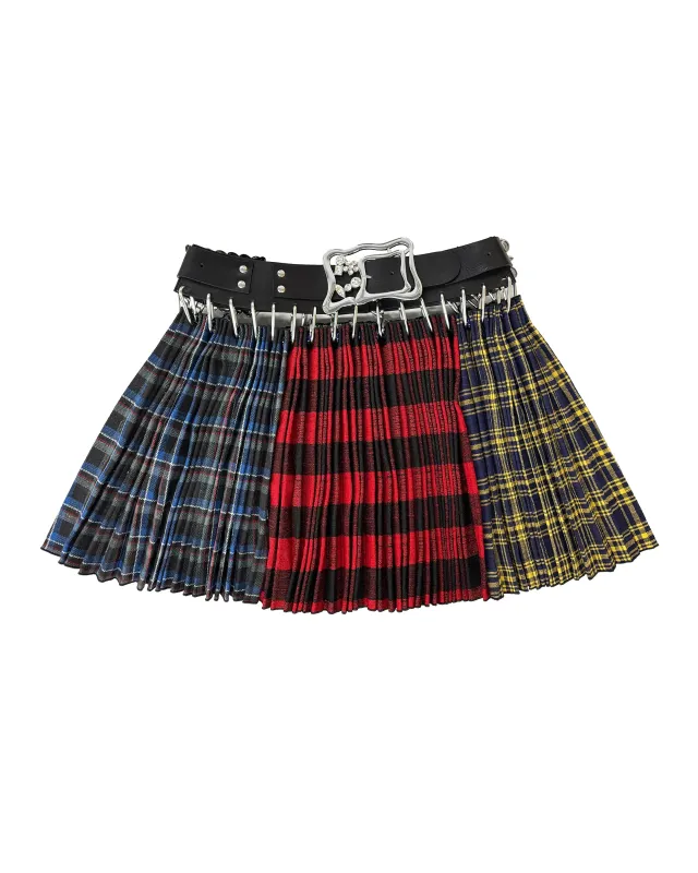Exclusive Adjustable Belt Jo Folkloric Mini Carabiner Skirt sold by Chopova Lowena