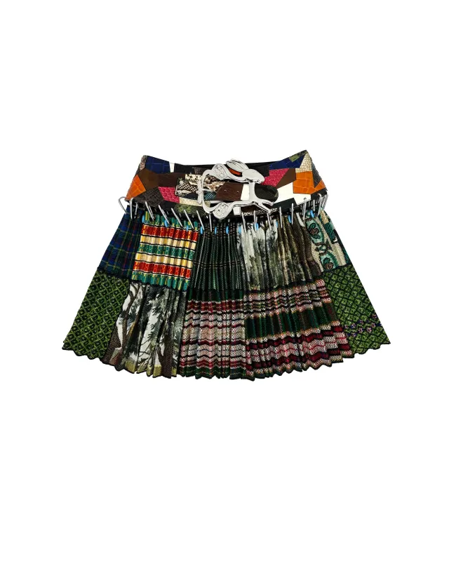 Patch Folkloric Mini Carabiner Skirt made by Chopova Lowena