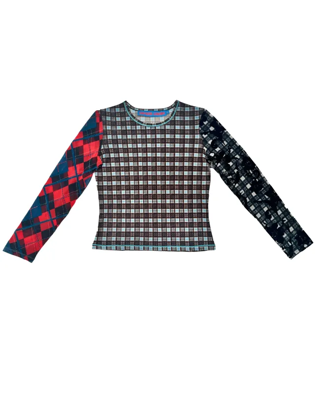 Par Flocked Mesh Top made by Chopova Lowena