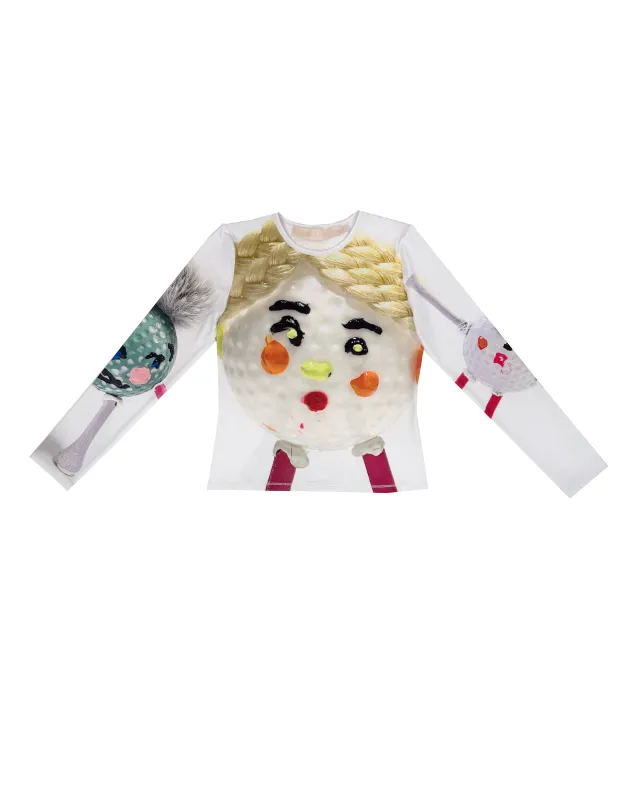 Golf Ball Fitted Jersey Top made by Chopova Lowena