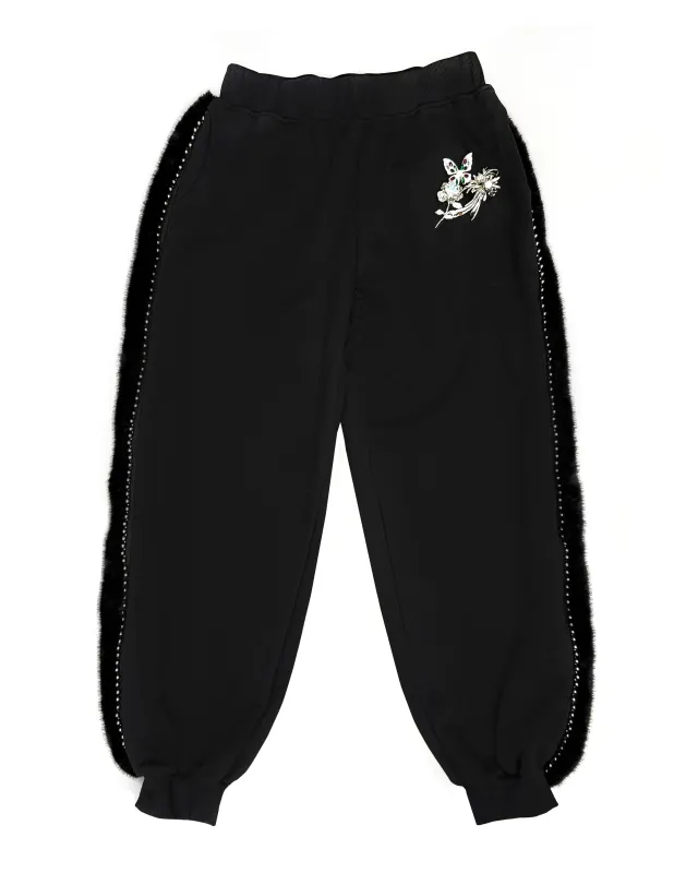 Fuzzy Pearl Sweatpants made by Chopova Lowena