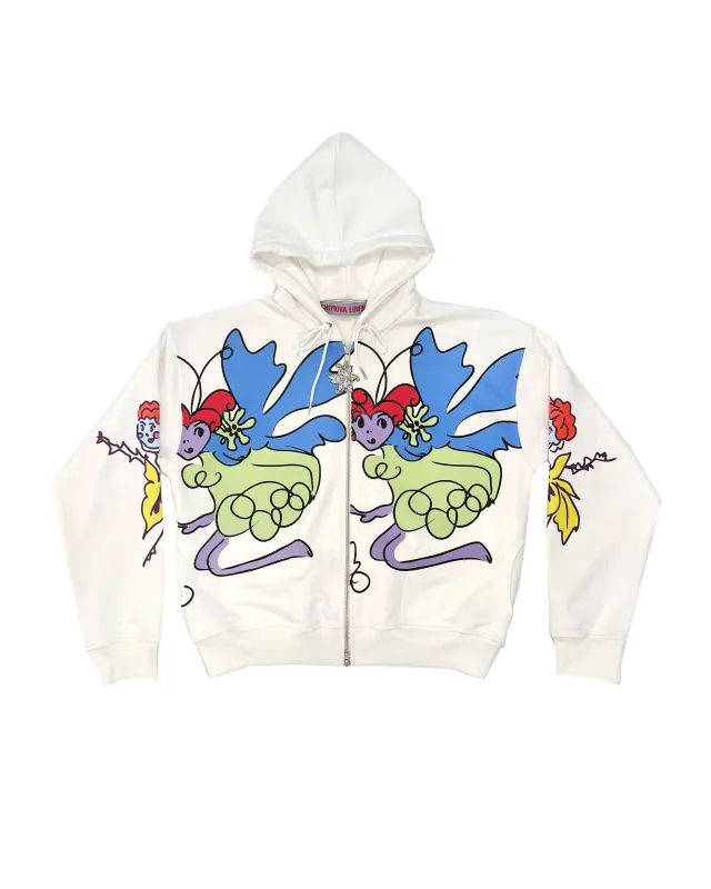 Follow The Fairies Zip Hoodie made by Chopova Lowena