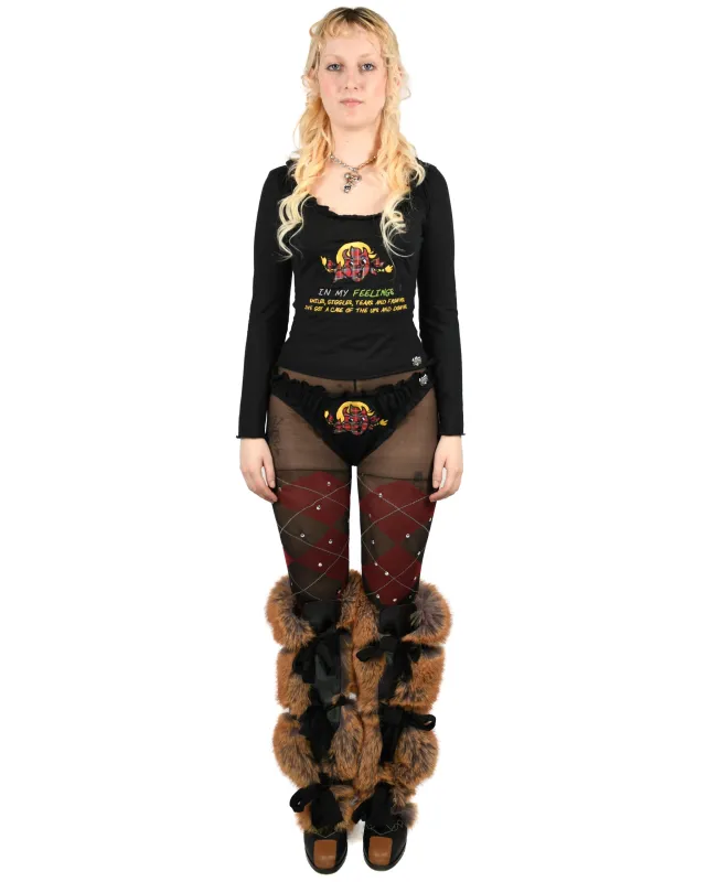 FEELINGS Happy Long Sleeve Top made by Chopova Lowena
