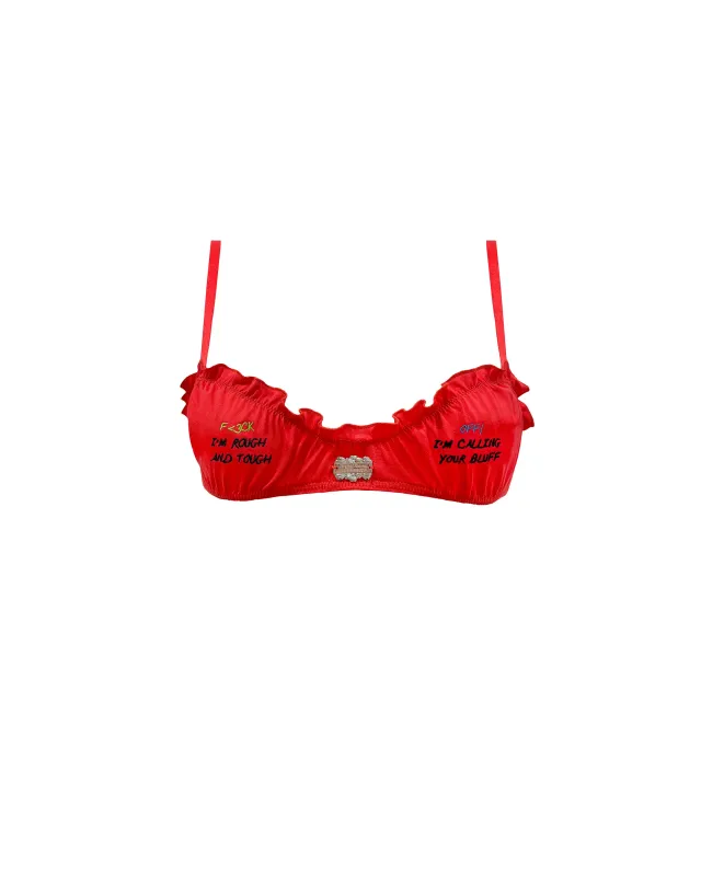 FEELINGS F<3ck Off! Bra made by Chopova Lowena