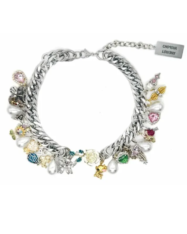 Knuckles Multi Charm Necklace made by Chopova Lowena