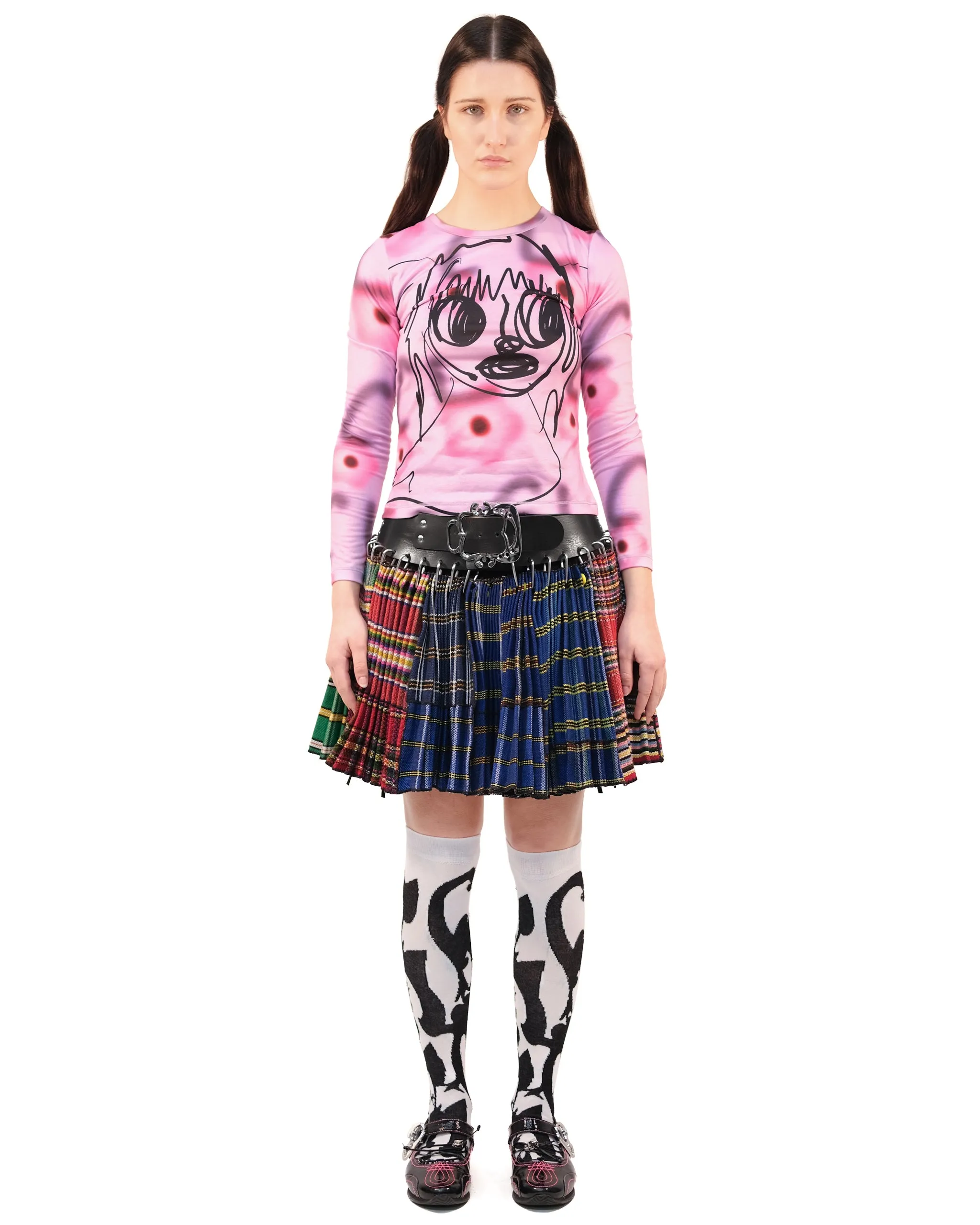 Bobbie Folkloric Mini Carabiner Skirt sold by Chopova Lowena