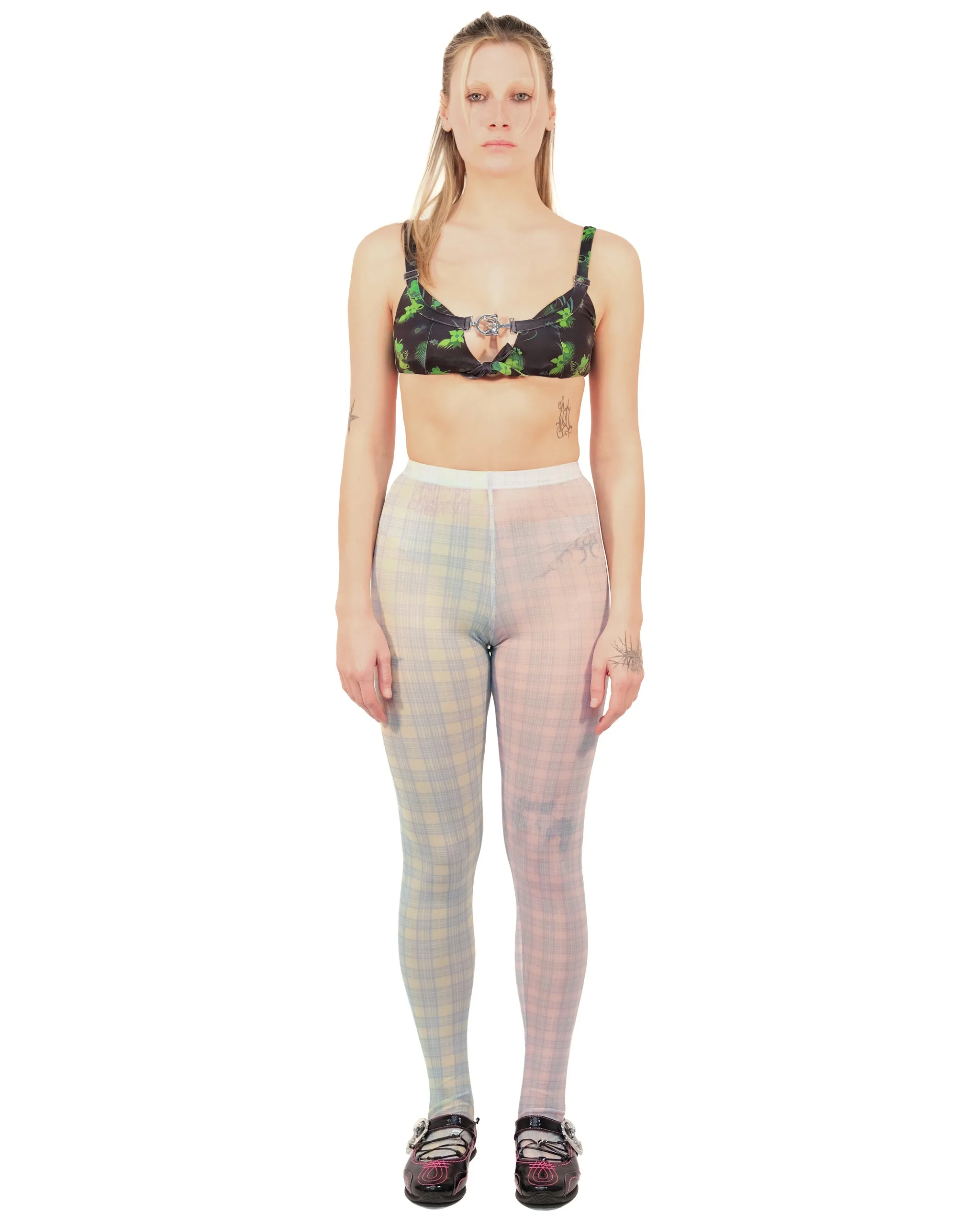 Plaid Mesh Leggings sold by Chopova Lowena