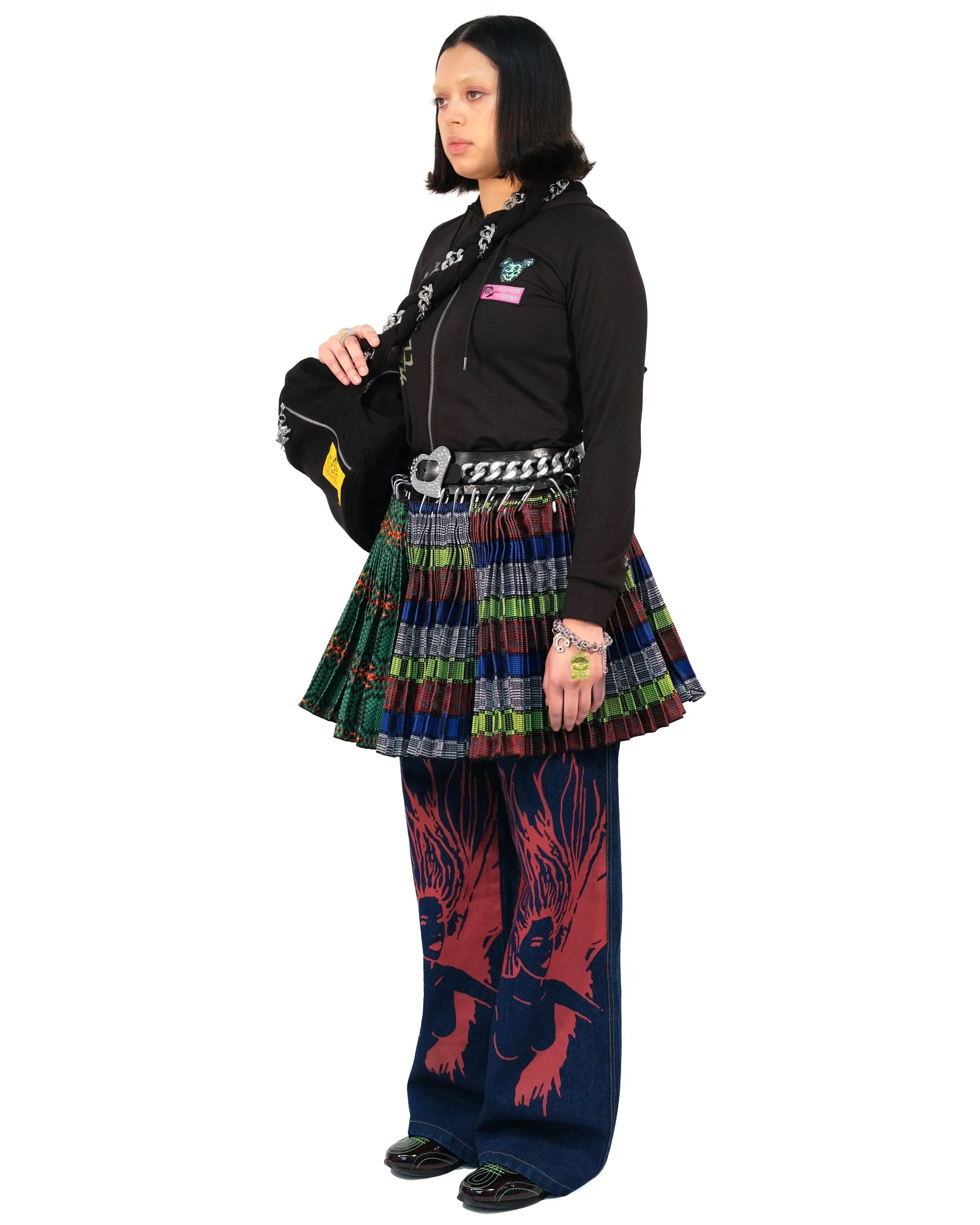 Black Chain Belt Mini Skirt sold by Chopova Lowena product image thumbnail 2