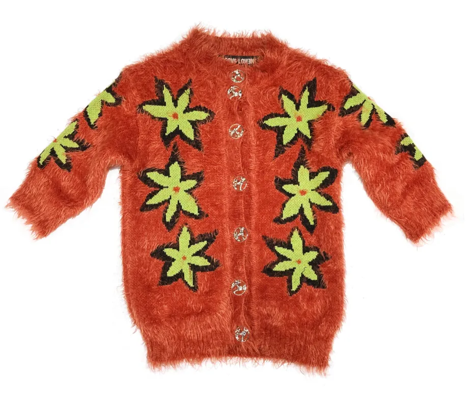 Flore Brown Cardigan made by Chopova Lowena