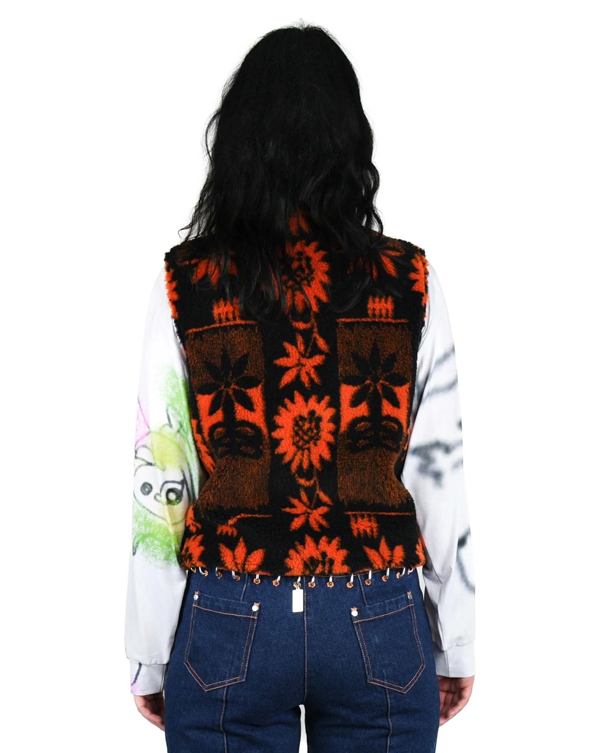 Sunflower Fleece Vest sold by Chopova Lowena product image thumbnail 3