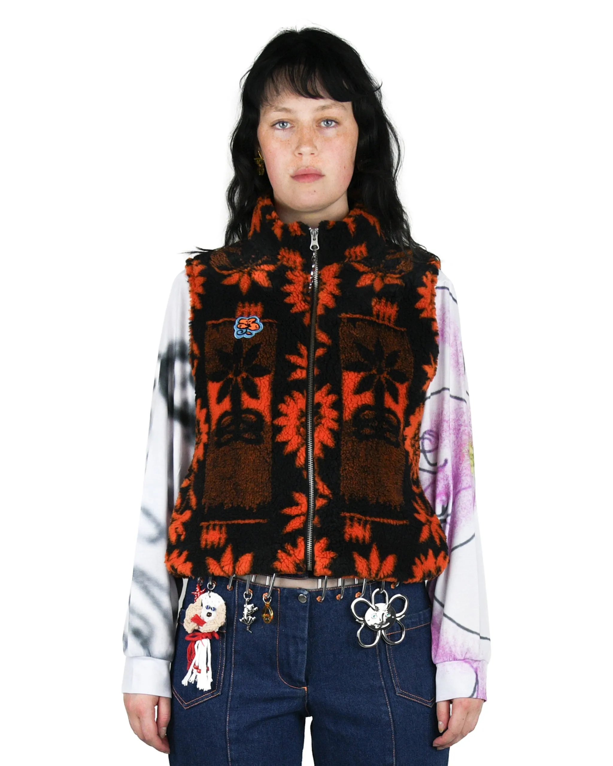 Sunflower Fleece Vest sold by Chopova Lowena