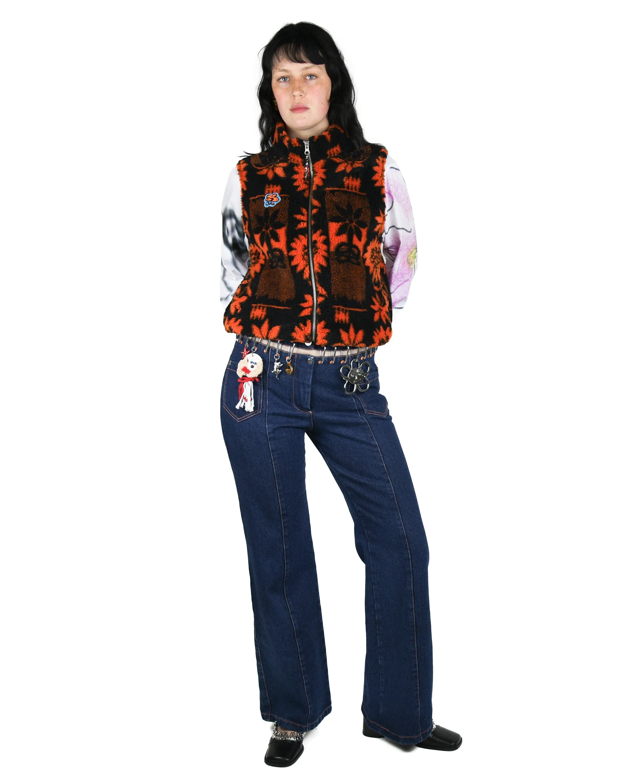 Sunflower Fleece Vest sold by Chopova Lowena product image thumbnail 2