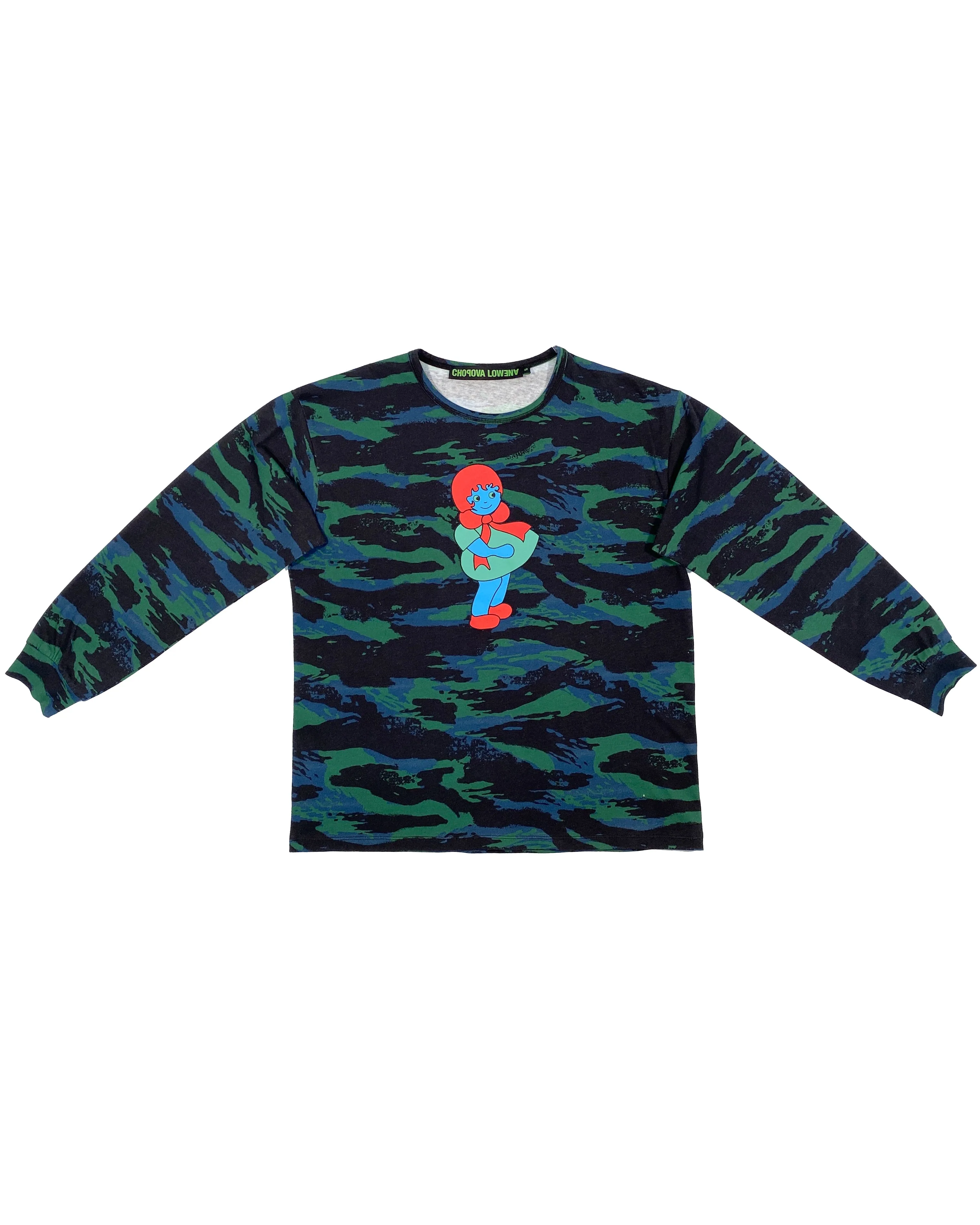 Proto Camo Oversized Jersey Top sold by Chopova Lowena