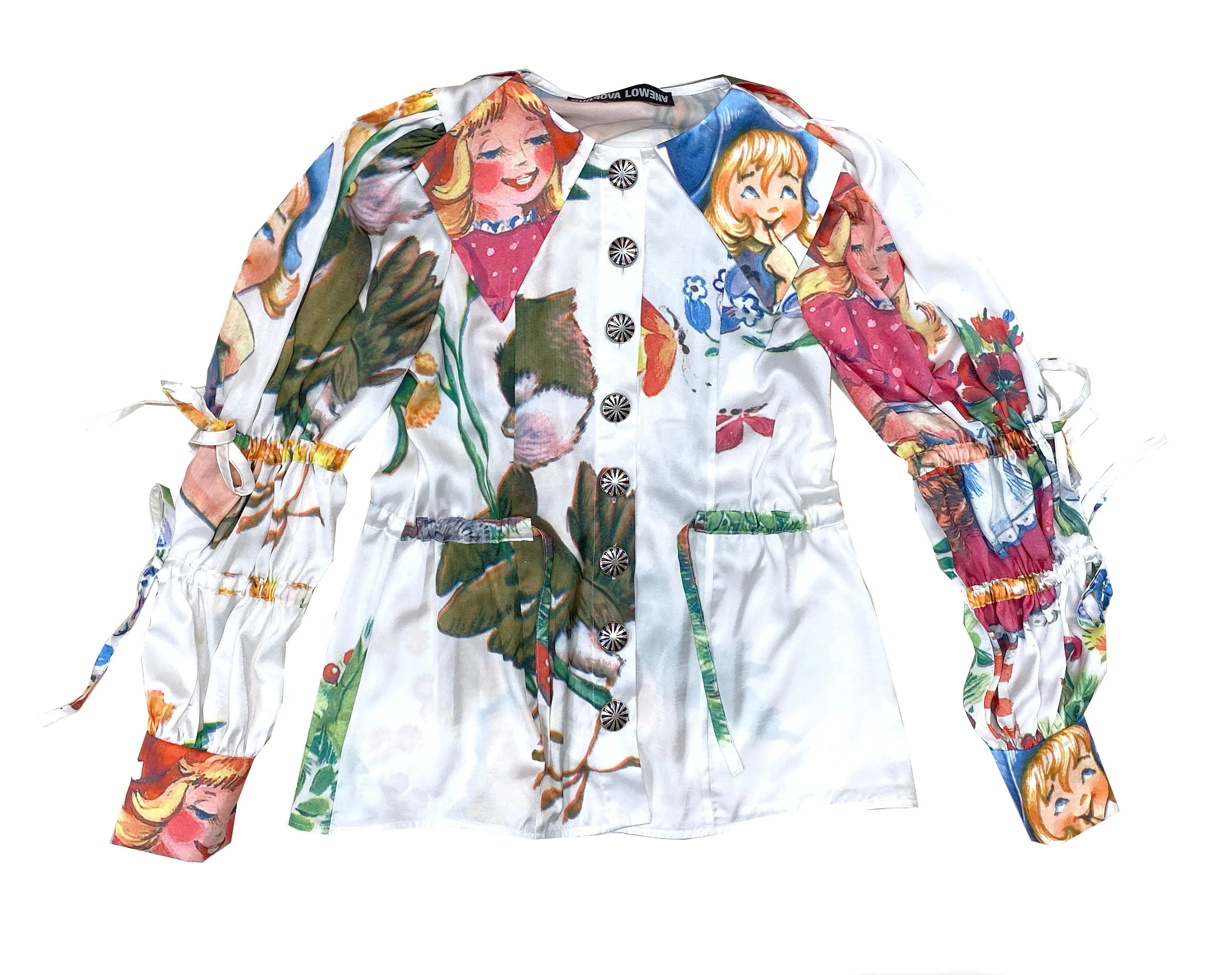 Bird and Girl Silky Shirt sold by Chopova Lowena product image thumbnail 5