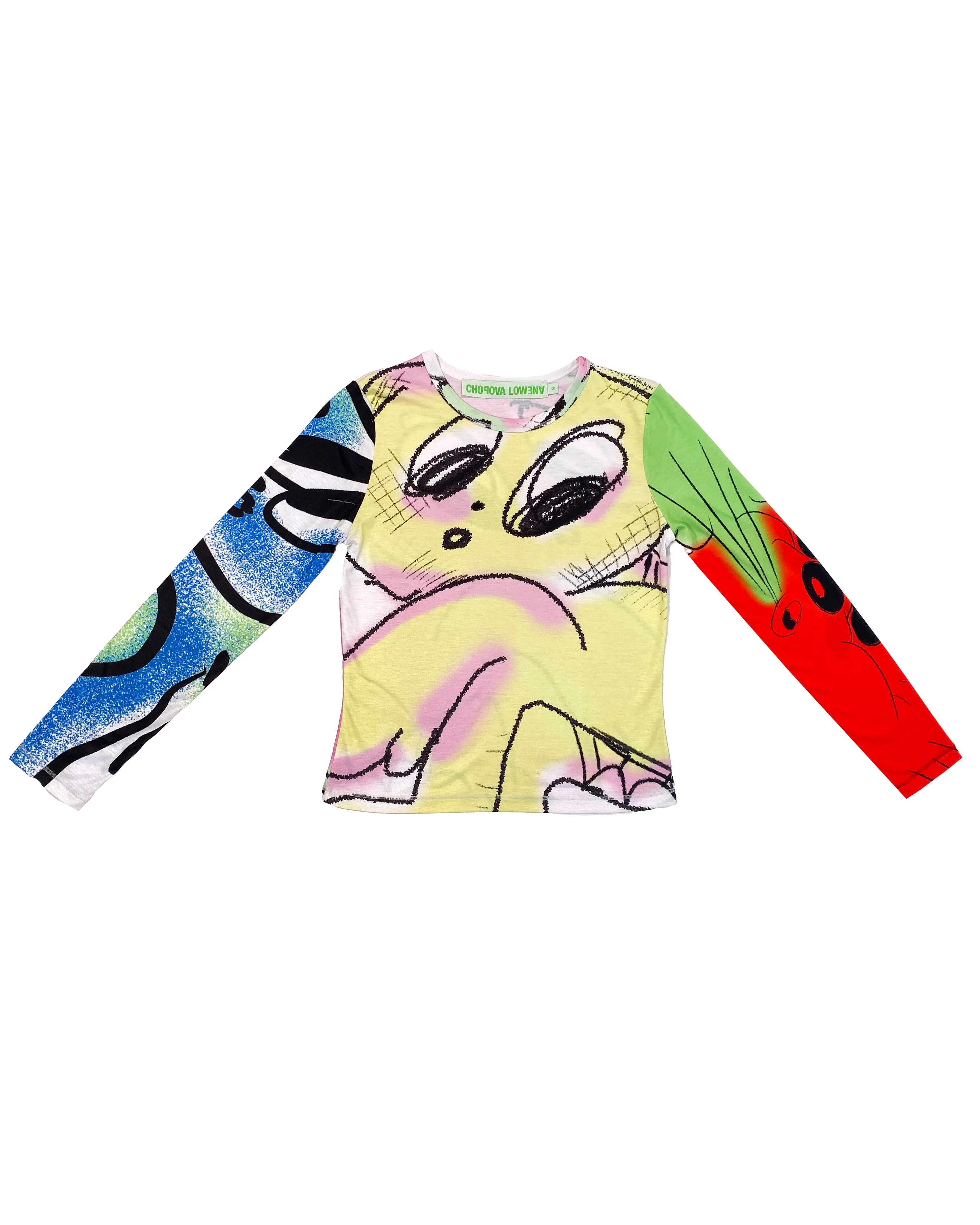 Yellow Guy Fitted Jersey Top sold by Chopova Lowena product image thumbnail 5