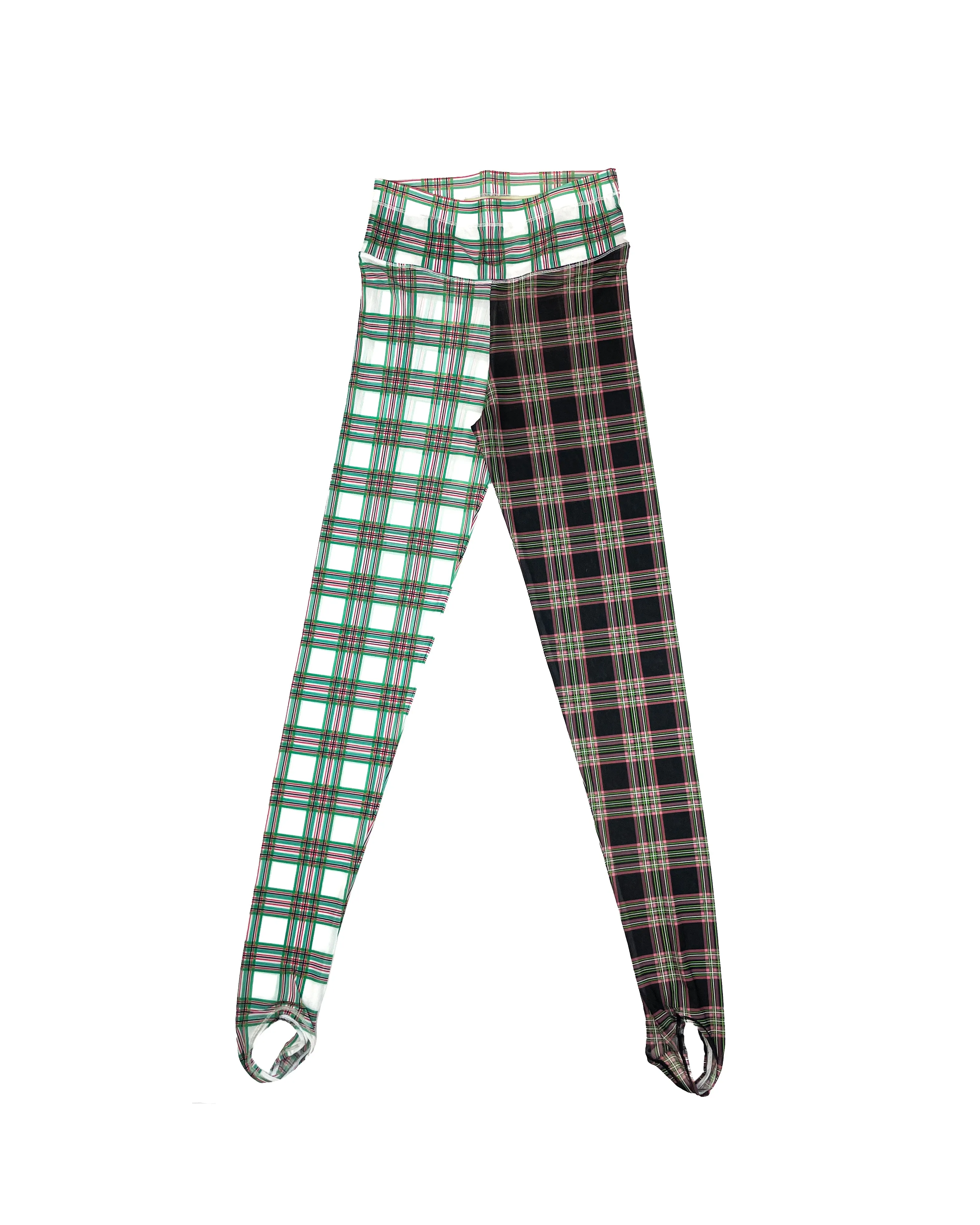 Split Plaid Mesh Leggings sold by Chopova Lowena