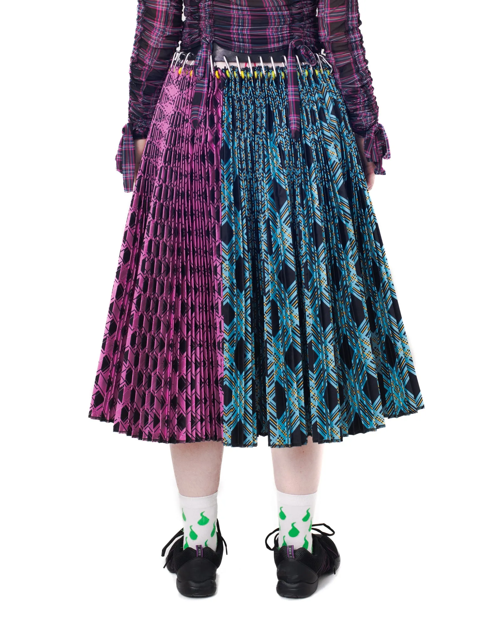 Black Belt Argyle Midi Skirt sold by Chopova Lowena product image thumbnail 3