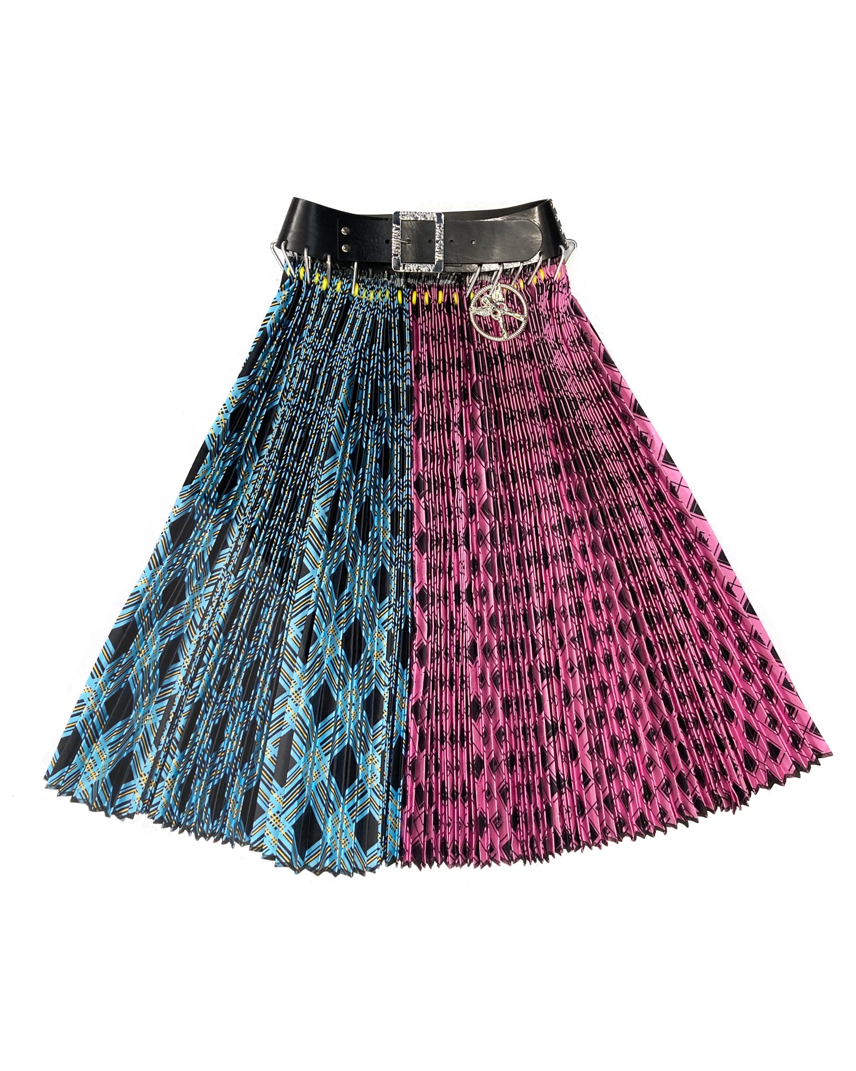 Black Belt Argyle Midi Skirt sold by Chopova Lowena product image thumbnail 5