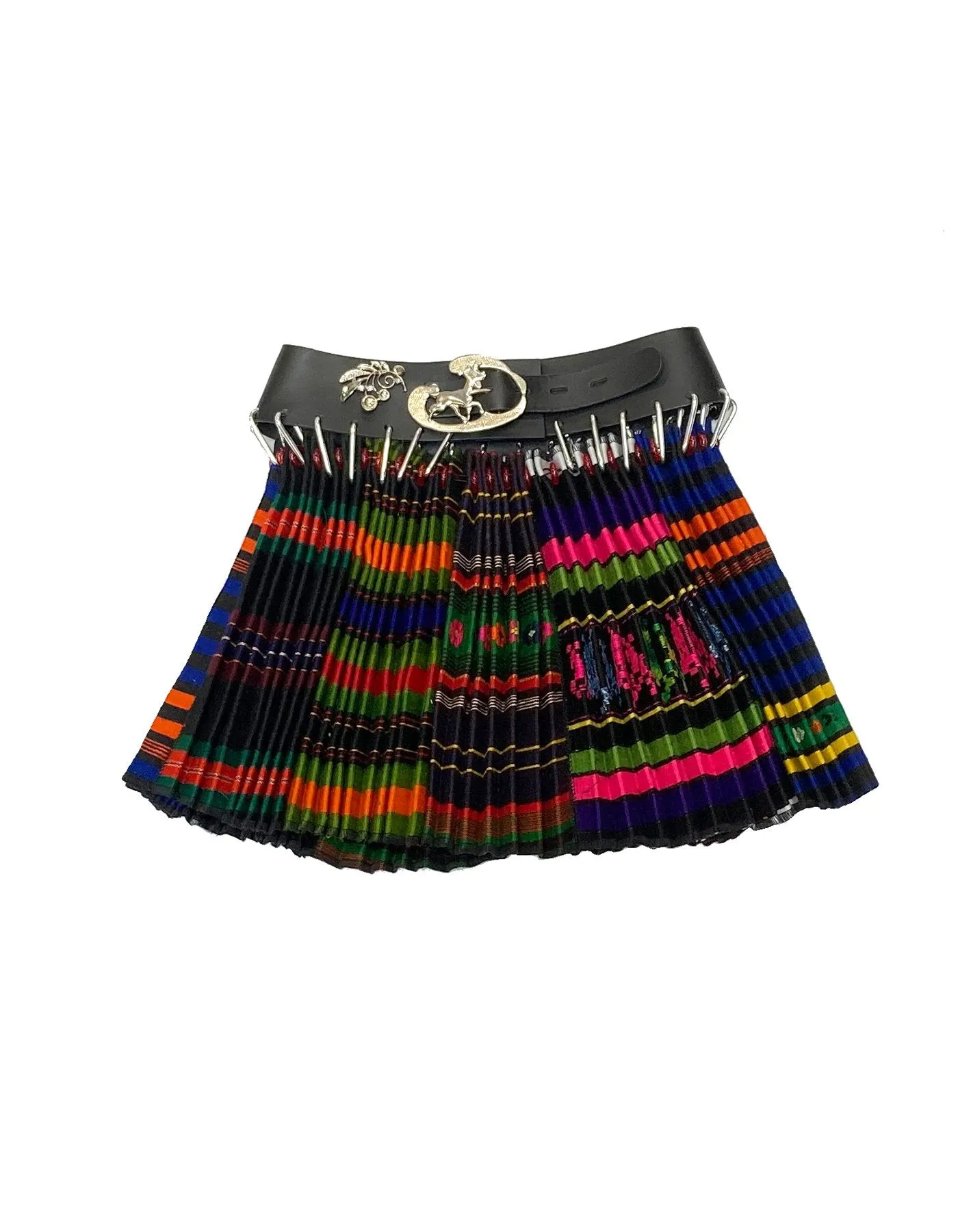 Mini Multi Skirt with Black Belt sold by Chopova Lowena