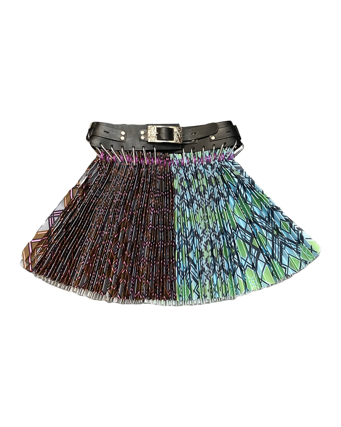 Split Plaid Argyle Exclusive Mini Skirt sold by Chopova Lowena