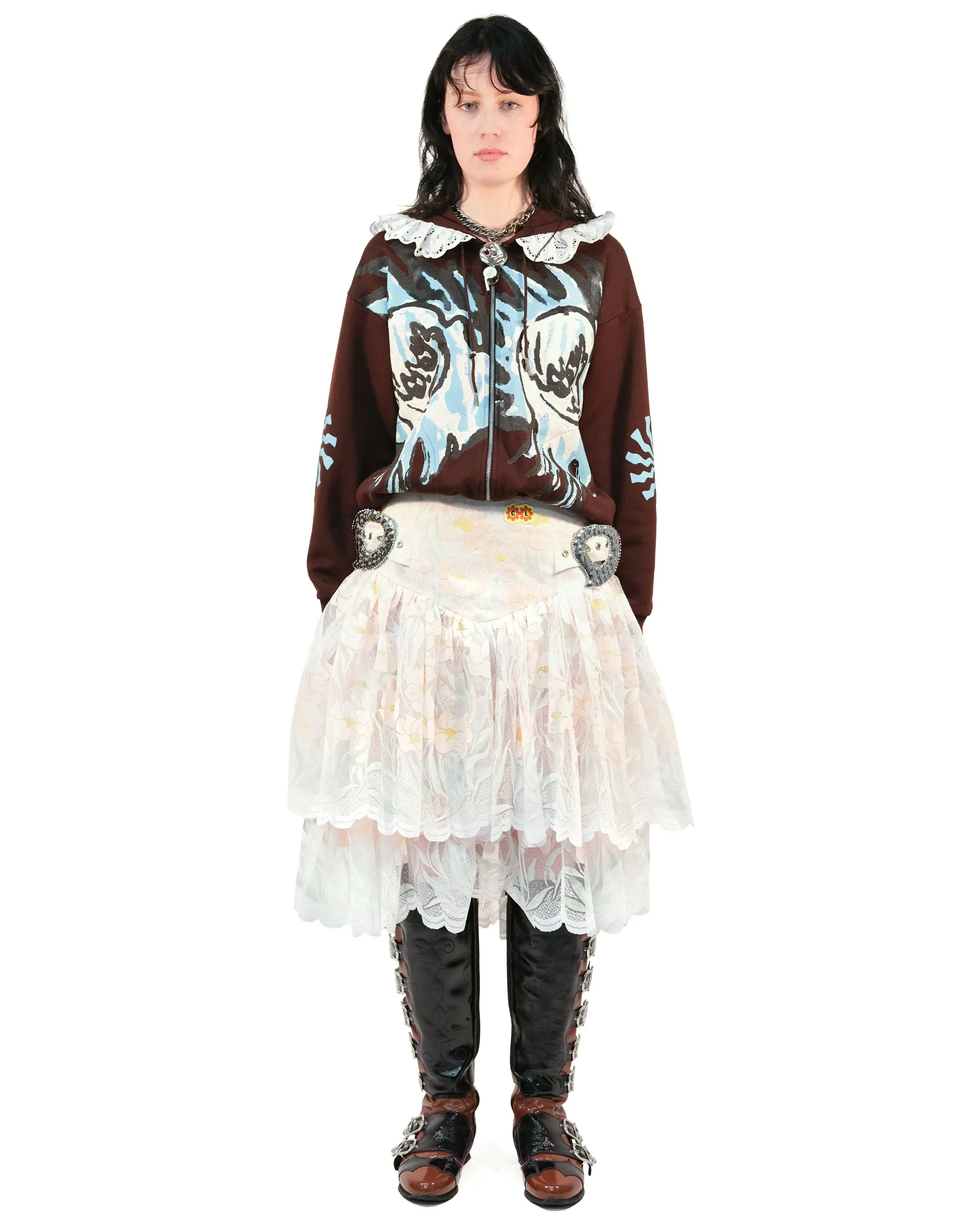 Pastel Lace Skirt sold by Chopova Lowena