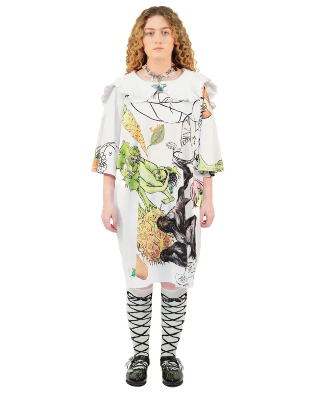 Layback T-Shirt Dress made by Chopova Lowena