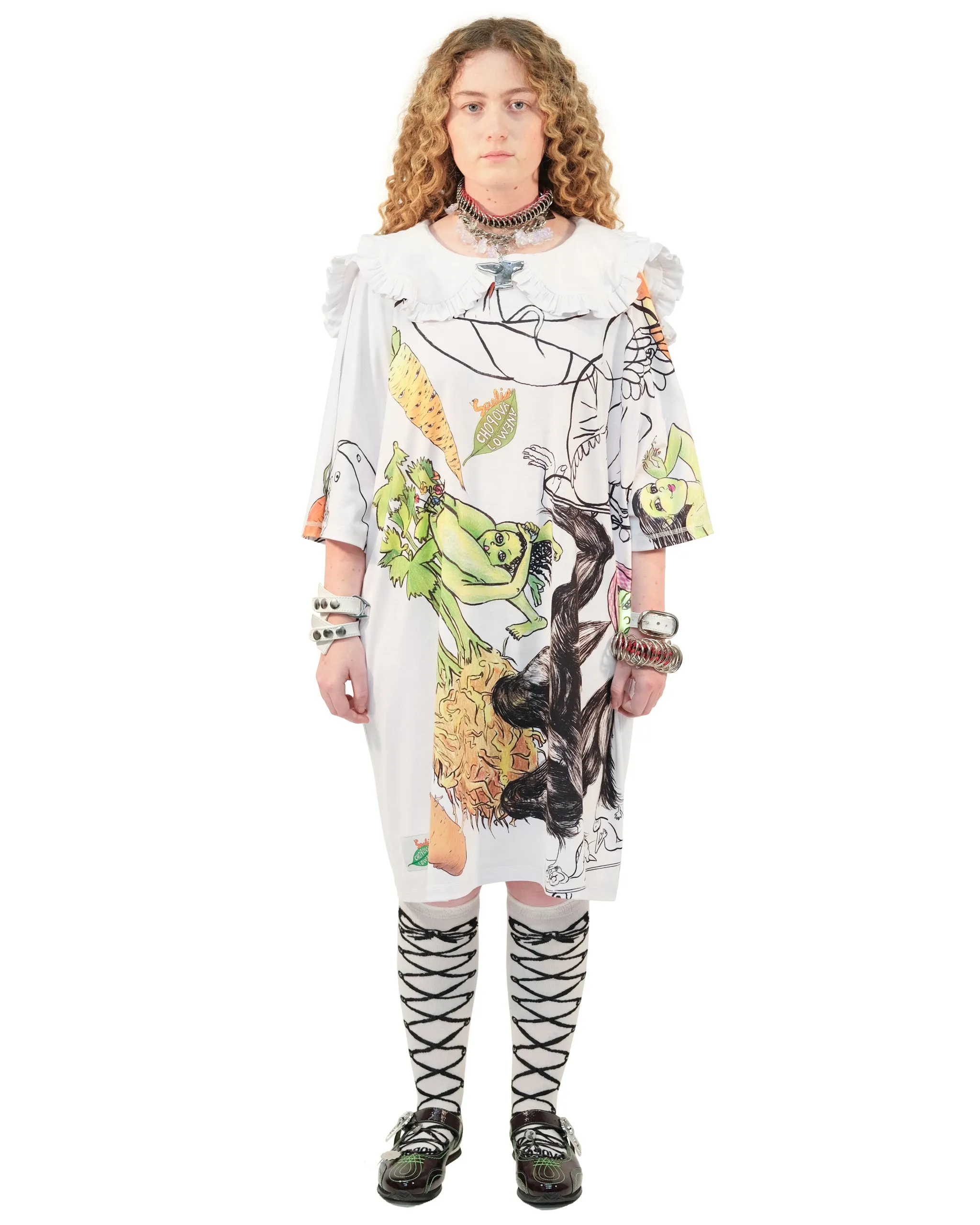 Layback T-Shirt Dress sold by Chopova Lowena product image thumbnail 2