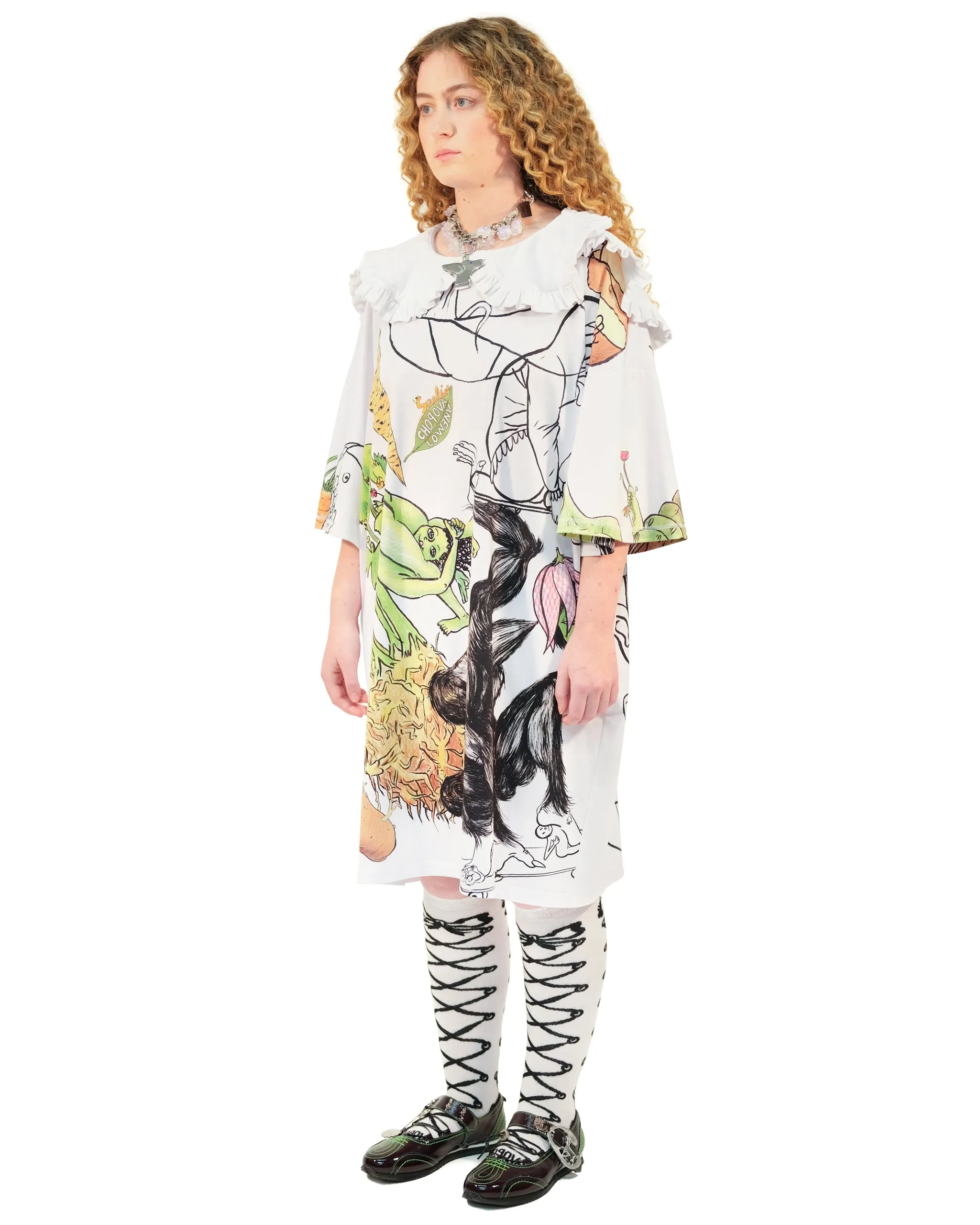 Layback T-Shirt Dress sold by Chopova Lowena product image thumbnail 4