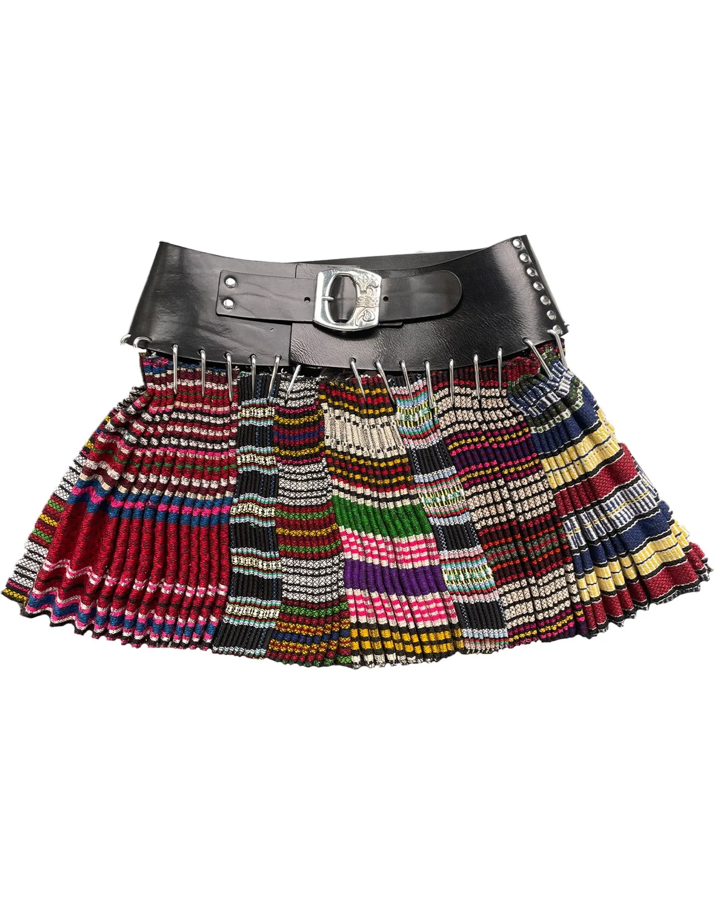 Mini Wool Skirt with Black Belt sold by Chopova Lowena