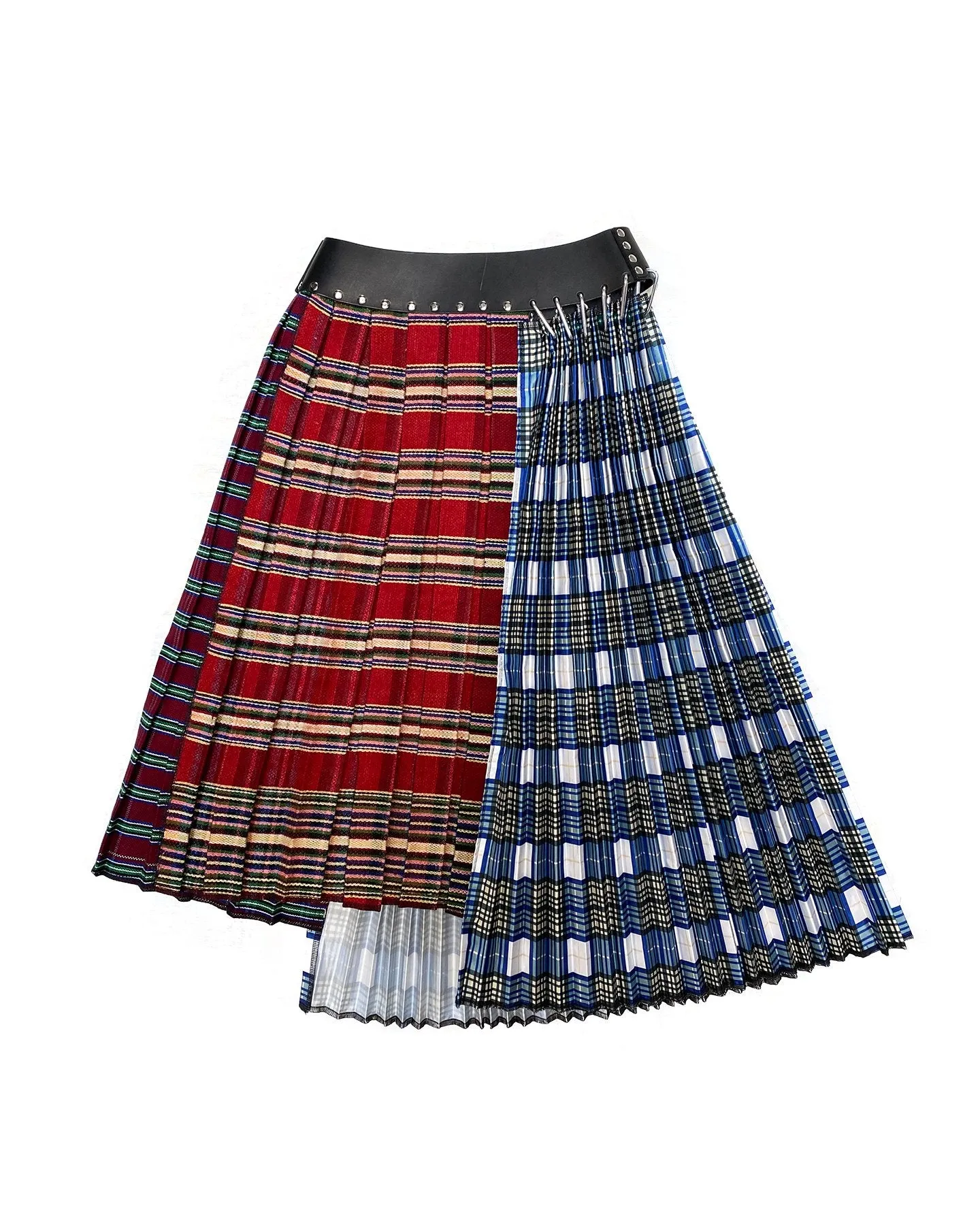 Burgundy and Blue Half and Half Skirt sold by Chopova Lowena product image thumbnail 2
