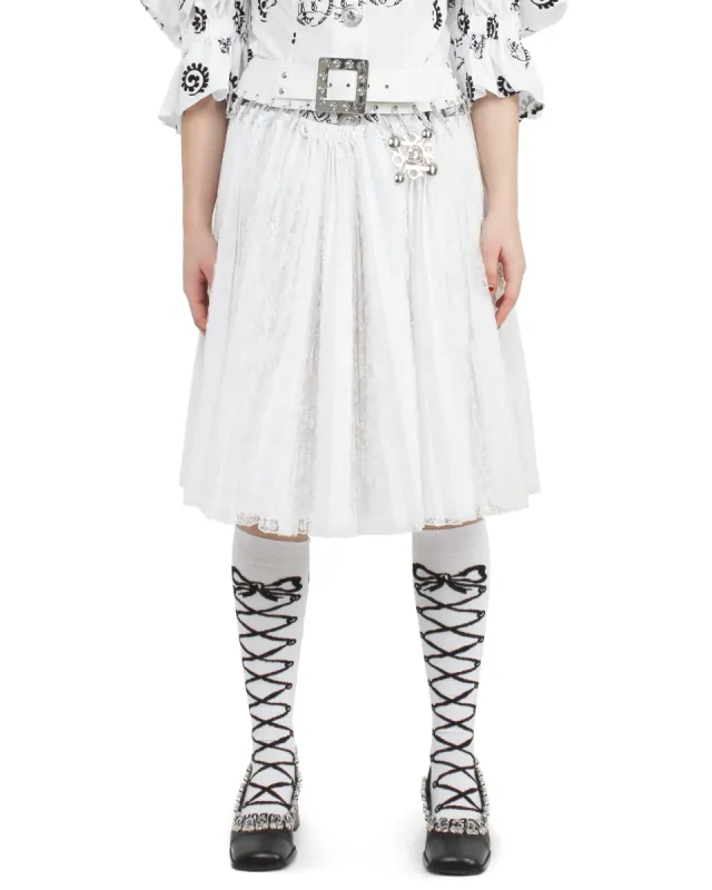 Laysin Lace Knee Carabiner Skirt sold by Chopova Lowena