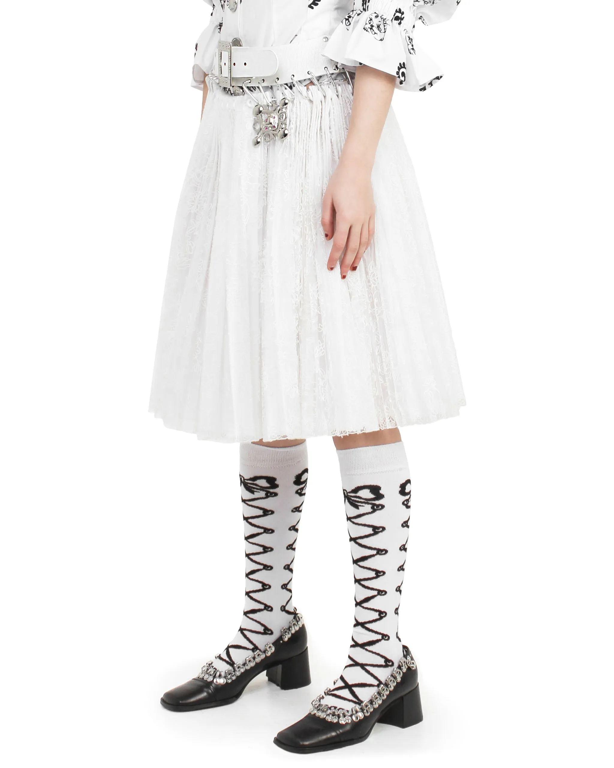 Laysin Lace Knee Carabiner Skirt sold by Chopova Lowena product image thumbnail 4