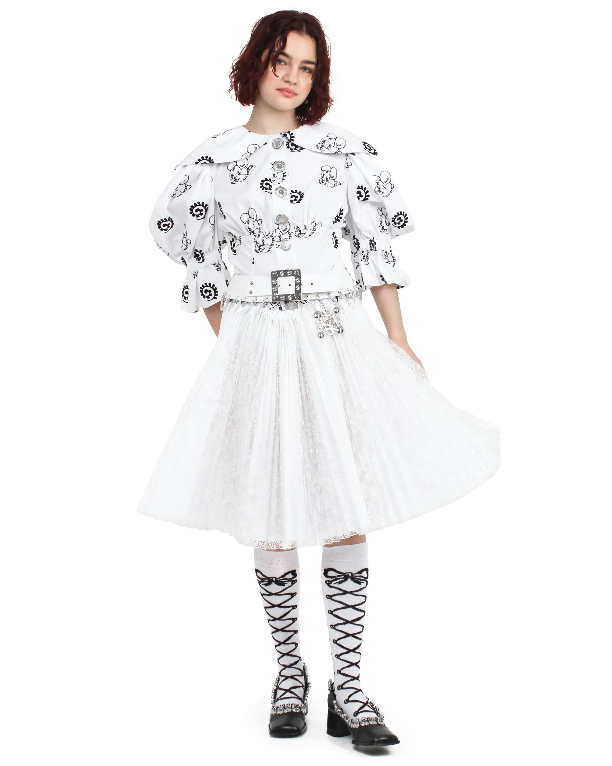 Laysin Lace Knee Carabiner Skirt sold by Chopova Lowena product image thumbnail 2