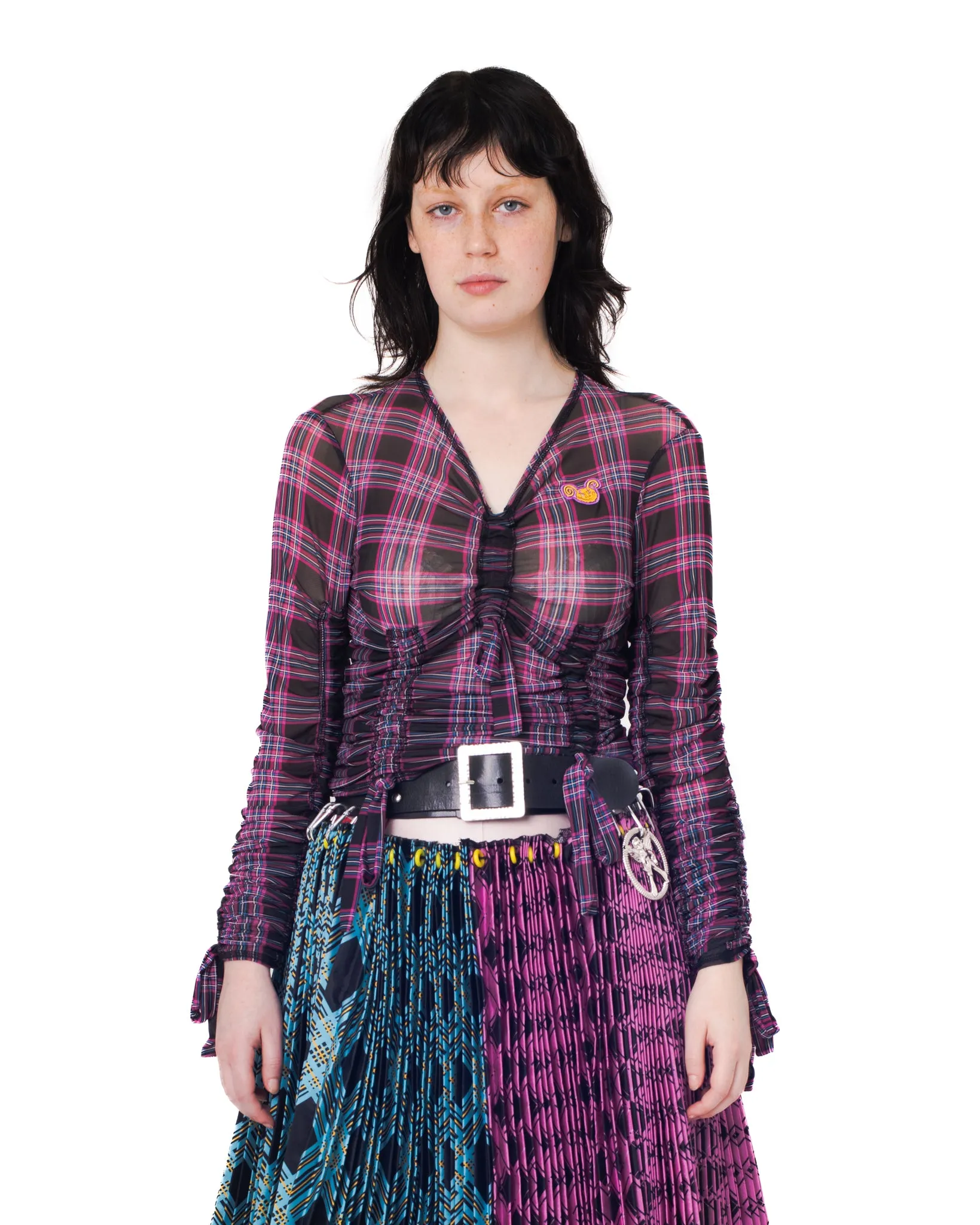 Ruched Mesh Top sold by Chopova Lowena