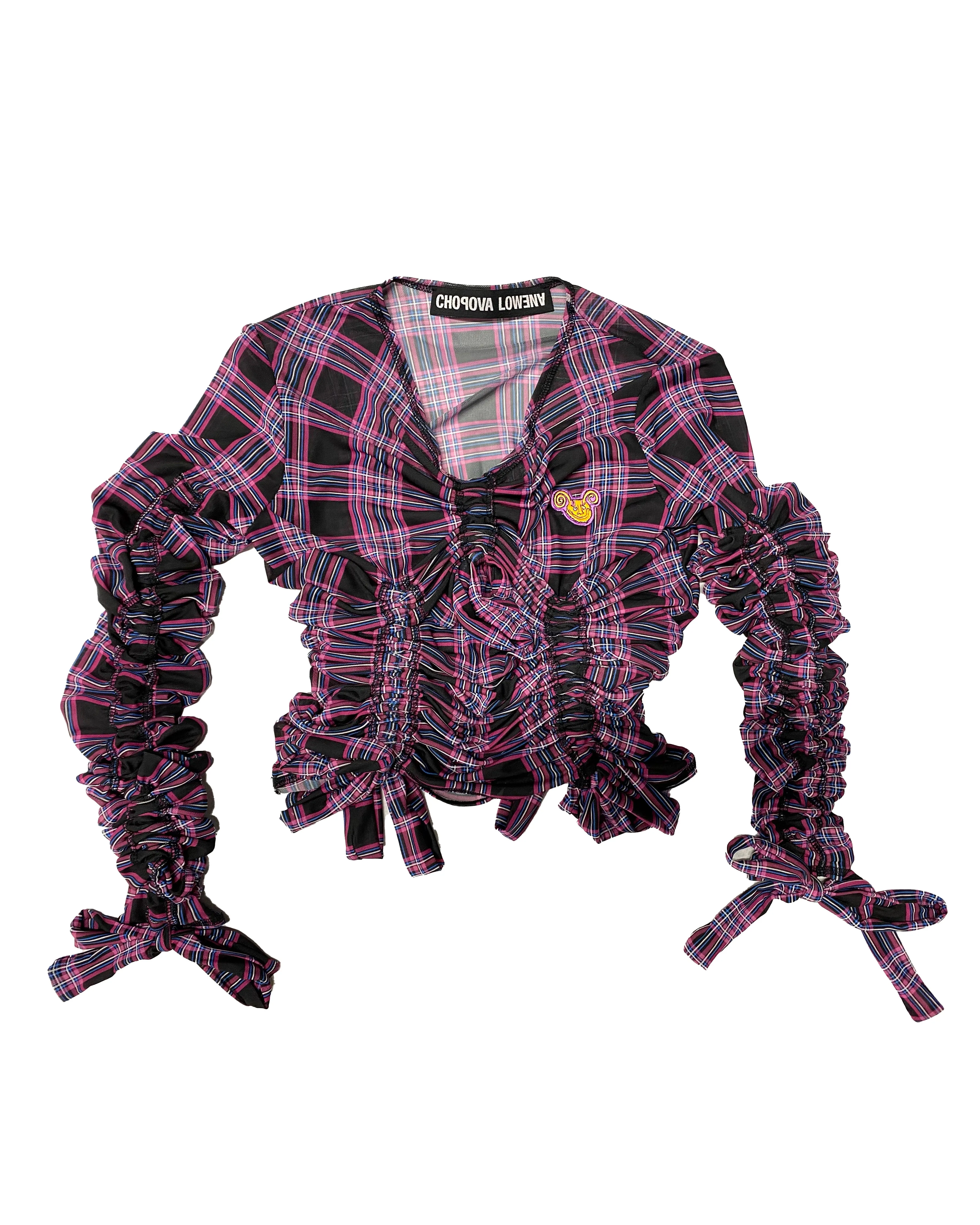 Ruched Mesh Top sold by Chopova Lowena product image thumbnail 5