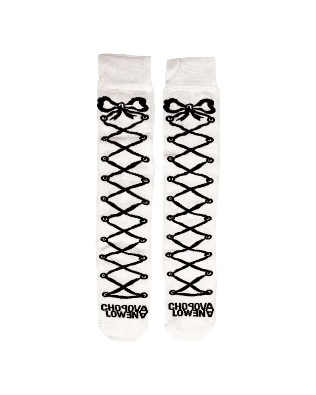 Lace Up Long Socks sold by Chopova Lowena