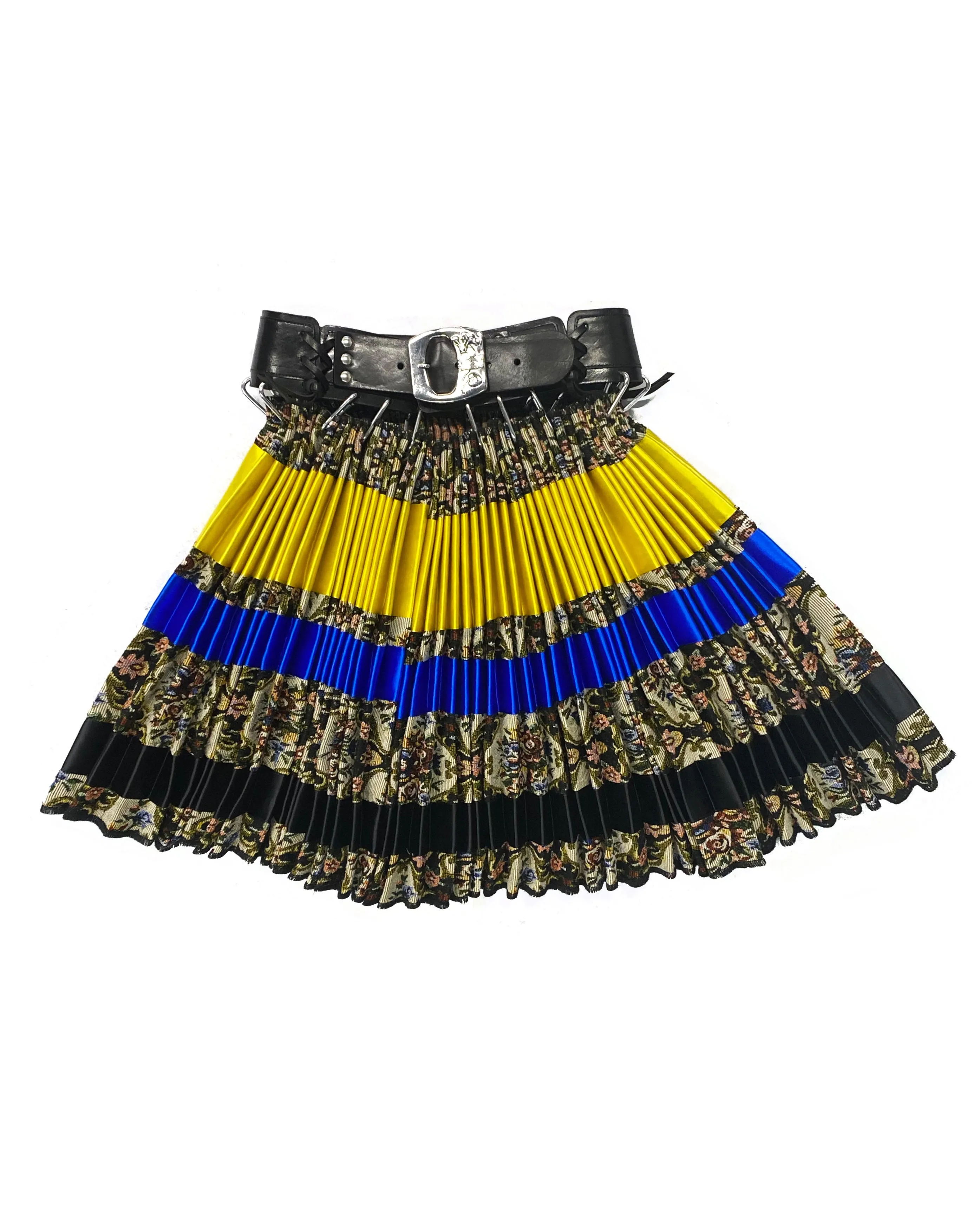 Tapestry Stripe Laced Belt Skirt sold by Chopova Lowena product image thumbnail 4