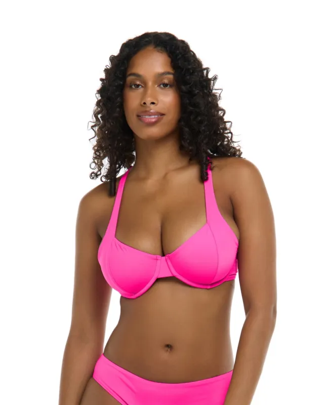 Maya D, DD, E & F Cup Top - DRAGONFRUIT sold by Eidon