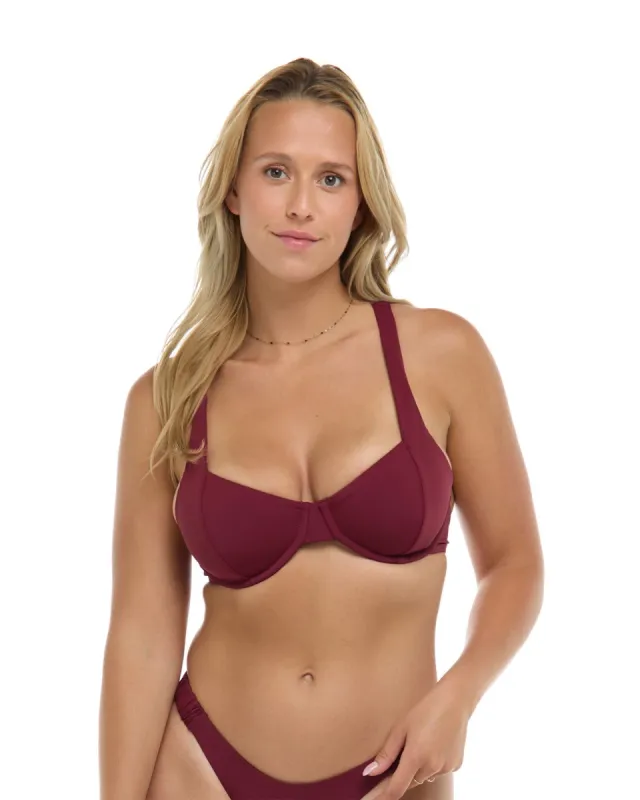 Maya D, DD, E & F Cup Top - MULBERRY sold by Eidon